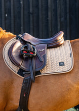 Woof Wear Herringbone Saddle Pad CC Caramel Full