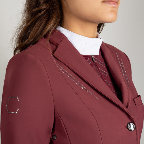 Coldstream Ladies Harthill Diamante Show Jacket Windsor Wine