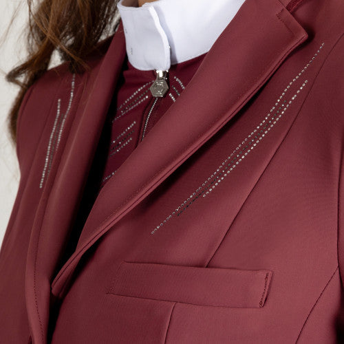 Coldstream Ladies Harthill Diamante Show Jacket Windsor Wine