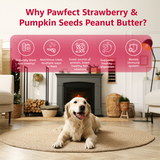 Pawfect Peanut Butter, Strawberry & Pumpkin Seeds 275g