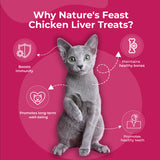Pawfect Nature's Feast Freeze Dried Cat Treats Chicken Liver 50g