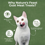 Pawfect Nature's Feast Freeze Dried Cat Treats Goat Meat 50g