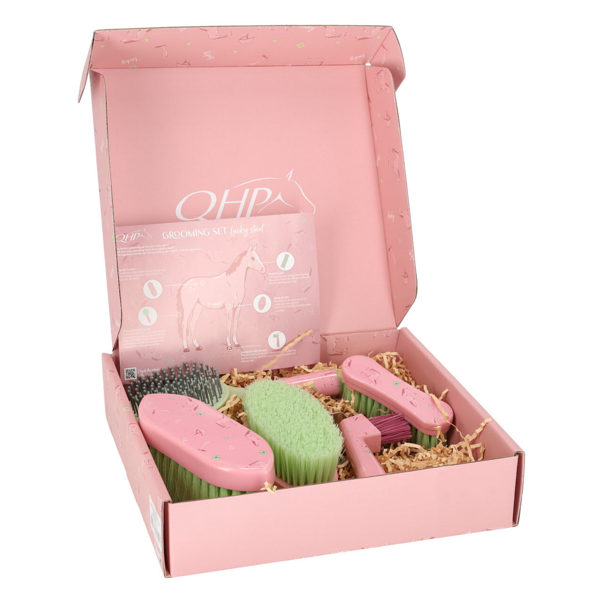 QHP Grooming Set Lucky Start Soft Pink