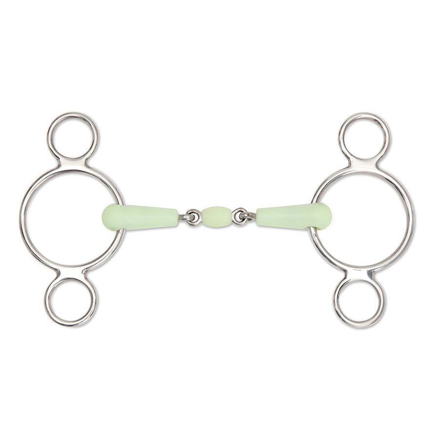 Shires Equikind Peanut Two Ring Gag