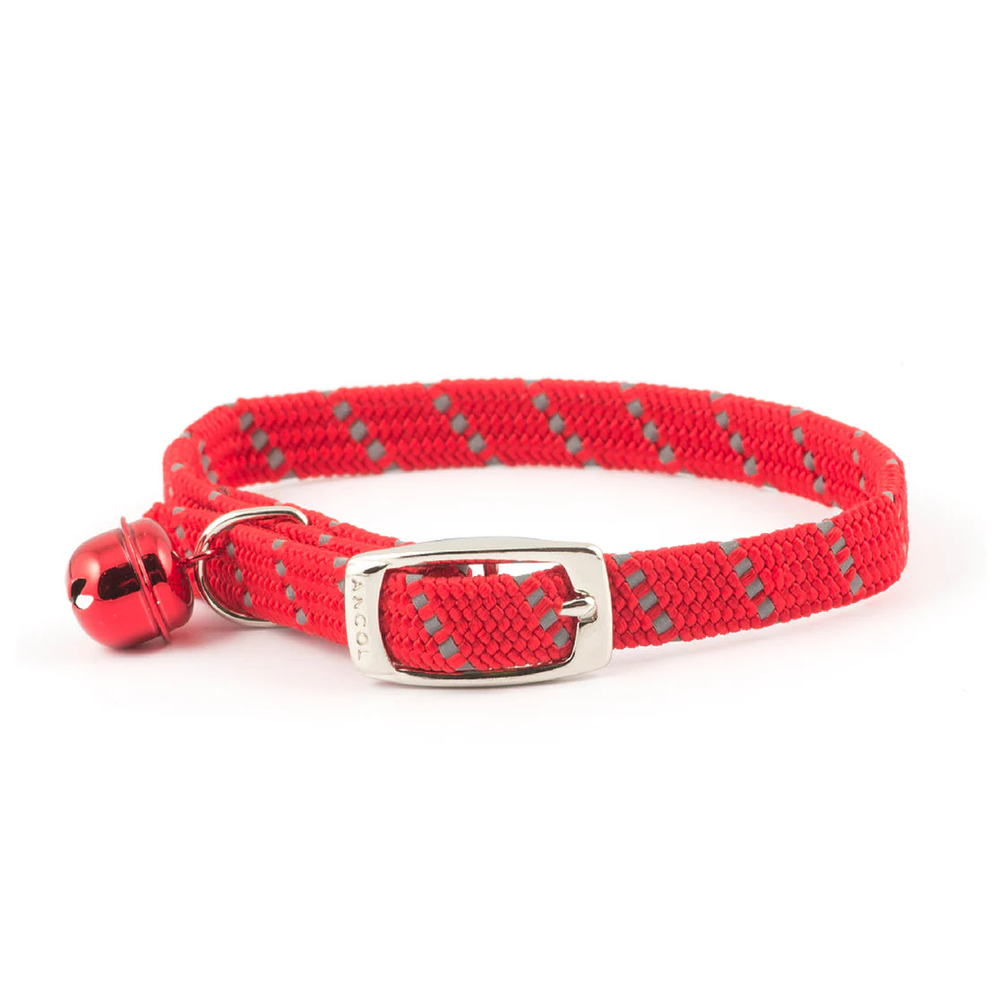 Ancol Softweave Reflective Elastic Cat Collar Red