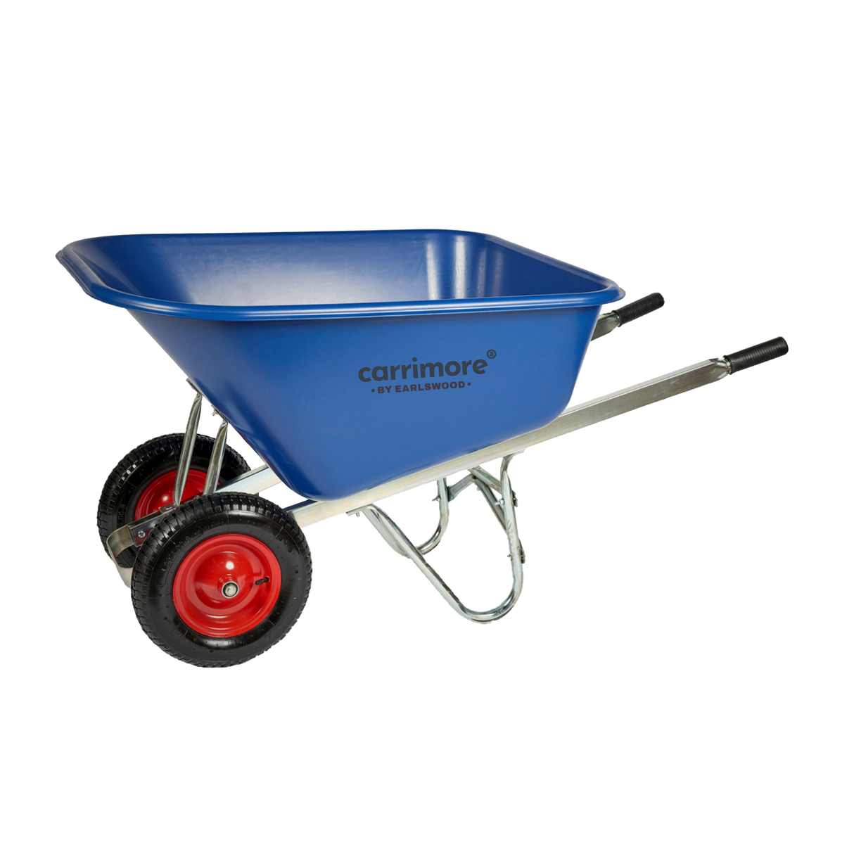 Carrimore Twin Wheel Wheelbarrow Puncture Proof 200L - Blue