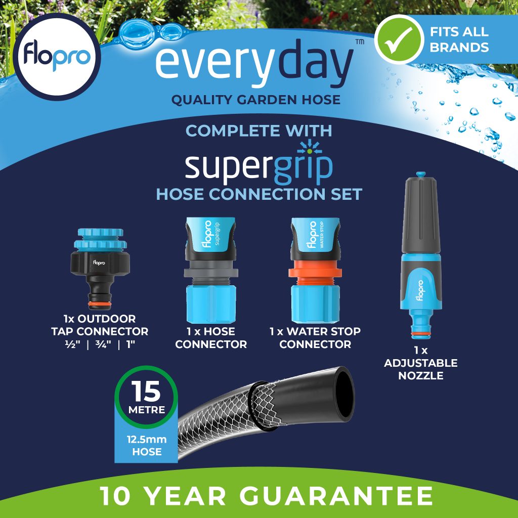 Flopro Everday Hose 15m Starter Set