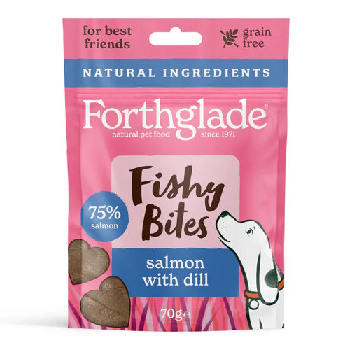 Forthglade Fishy Bites Salmon With Dill 70g
