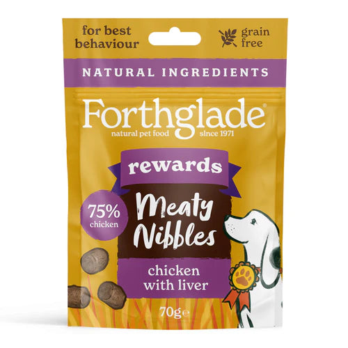 Forthglade Meaty Nibbles Chicken With Liver 70g