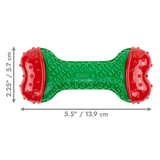 KONG Christmas Holiday Core Strength Bone Green S/M