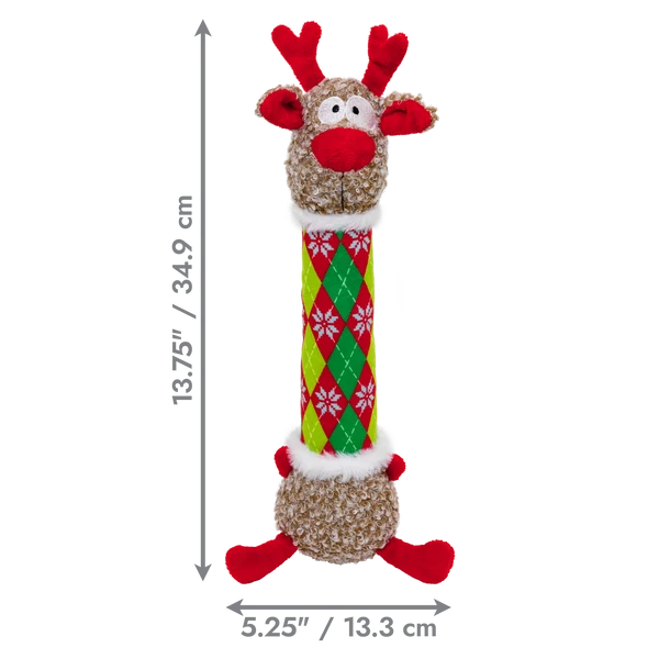 KONG Christmas Shakers Argyle Reindeer
