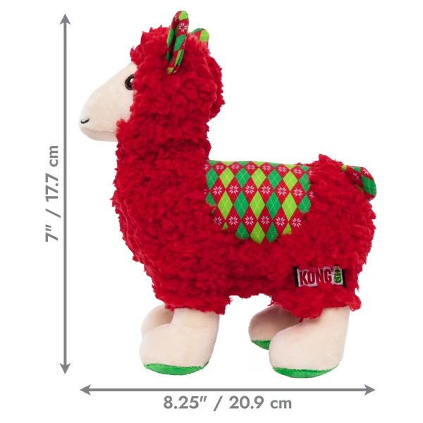 KONG Christmas Sherps Llama Red Medium