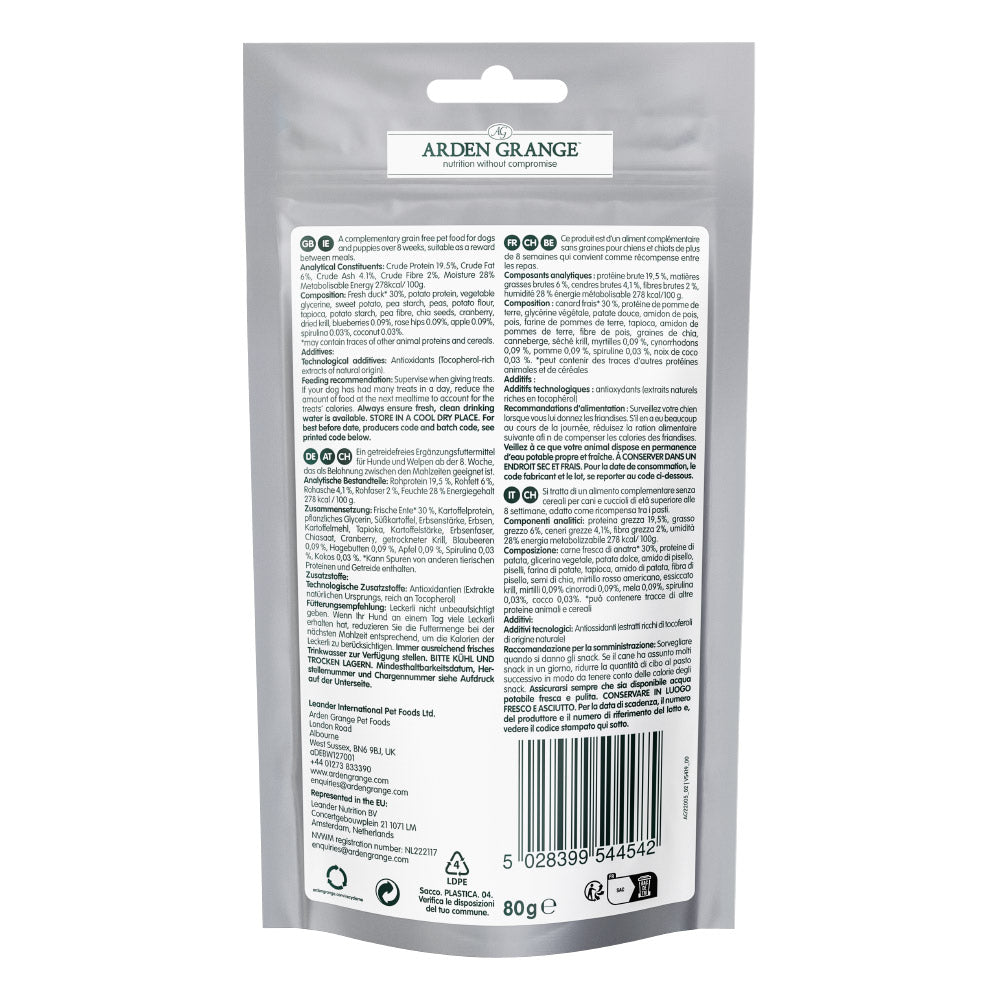 Arden Grange Training Treats Duck 80g