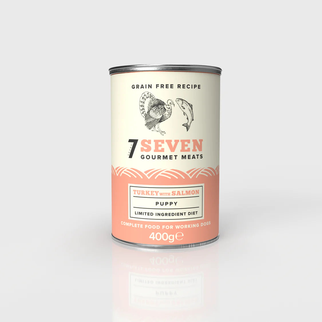 Seven Dog - Puppy Turkey & Salmon Grain Free Tin 400g