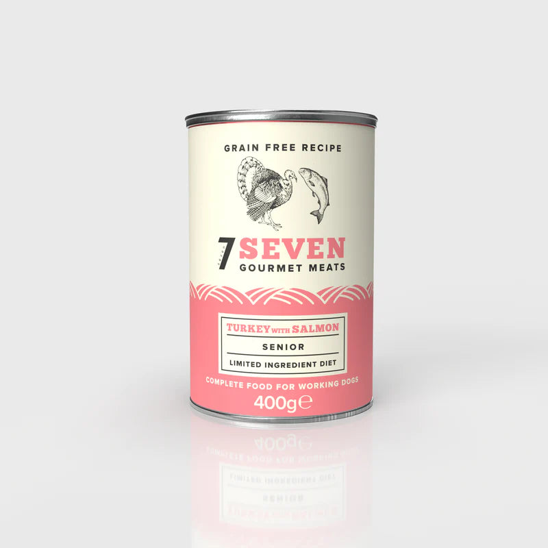 Seven Dog - Senior Turkey & Salmon Grain Free Tin 400g