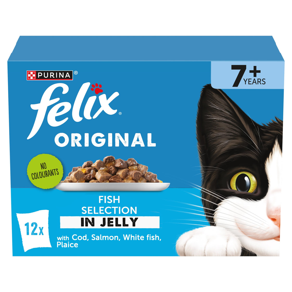 Felix Original Senior Fish Selection in Jelly Wet Cat Food 12x85g