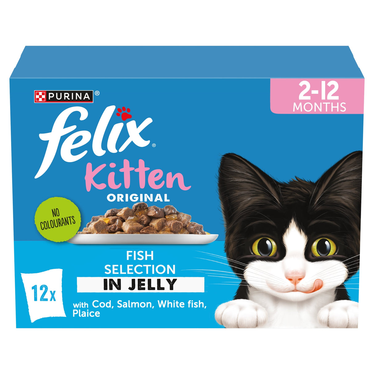 Felix Original Kitten Fish Selection in Jelly Wet Cat Food 12x85g