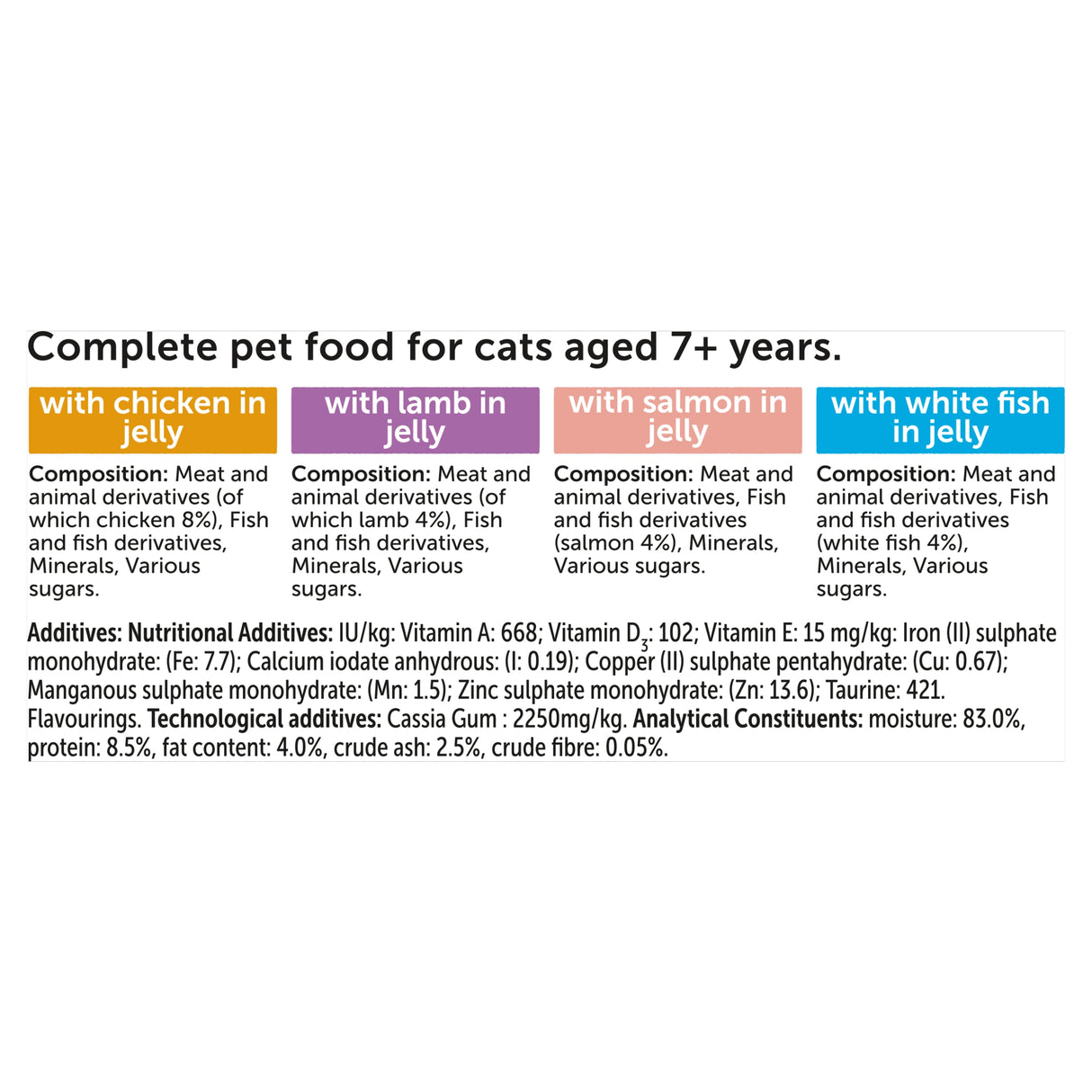 Felix Original Senior 7+ Mixed Selection in Jelly Wet Cat Food 40x85g