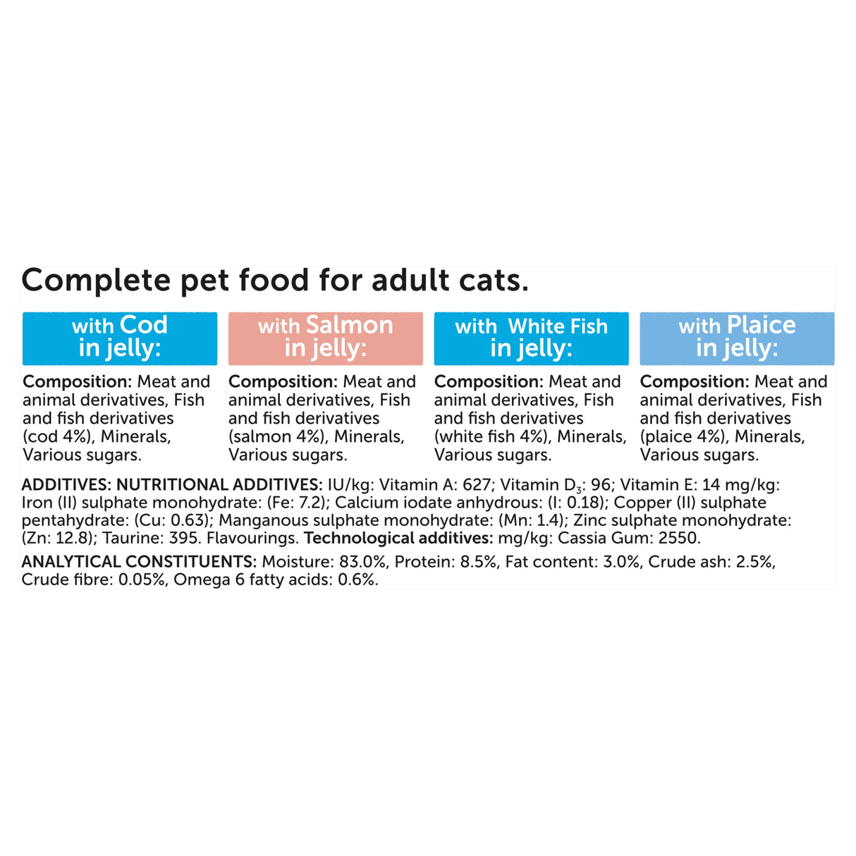 Felix Original Fish Selection in Jelly Wet Cat Food 80x85g