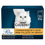 Gourmet Perle Connoisseur's Duo Mini Fillets In Gravy 12x85g