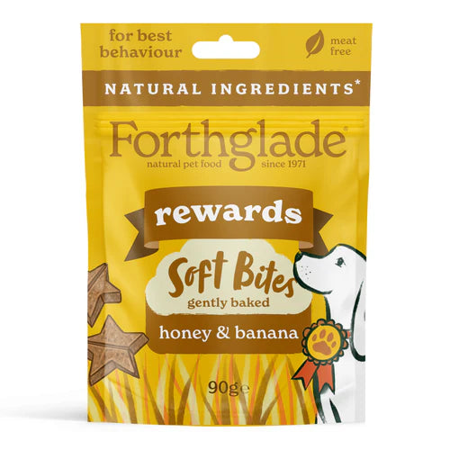 Forthglade Natural Soft Bites Banana & Honey Rewards 90g