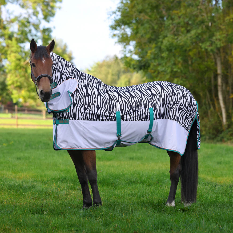 Shires Tempest Original Zeb-Tek Fly Combo Rug Zebra Print