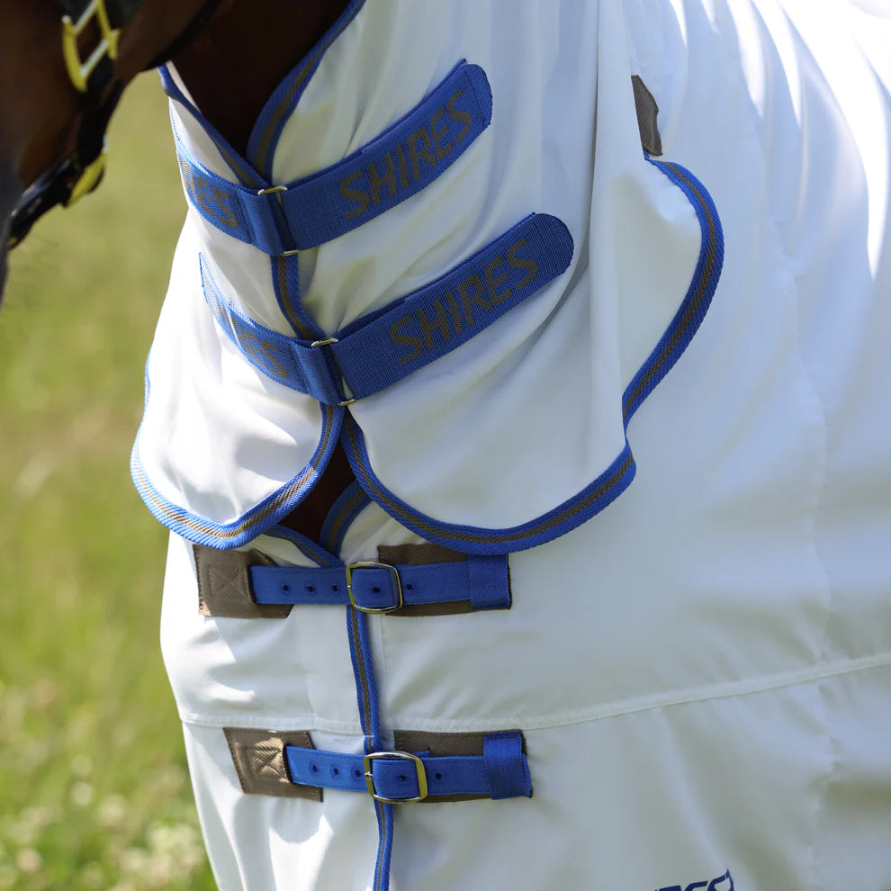 Shires Tempest Plus Sweet-itch Combo Rug White