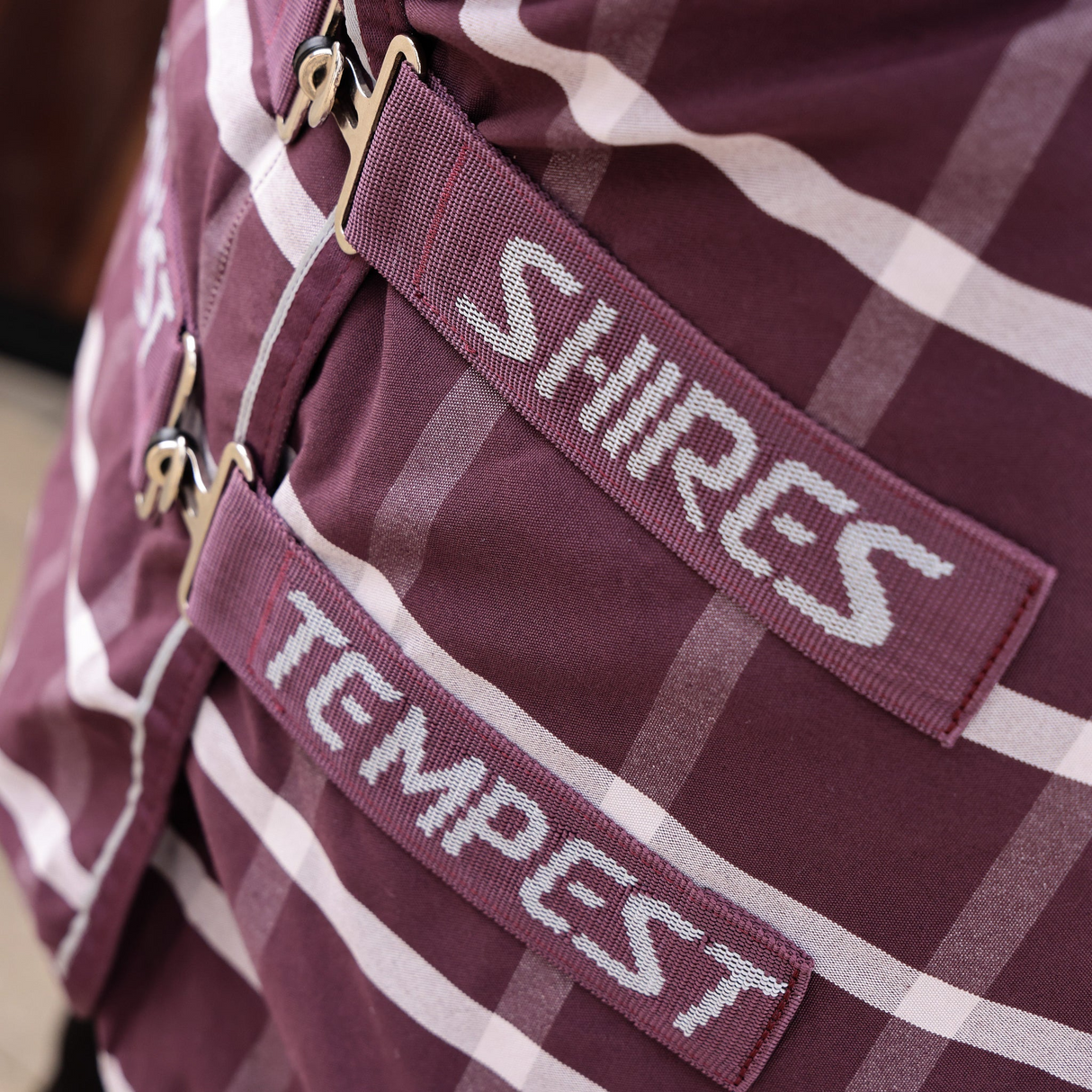 Shires Tempest Original Stable Sheet Maroon Check