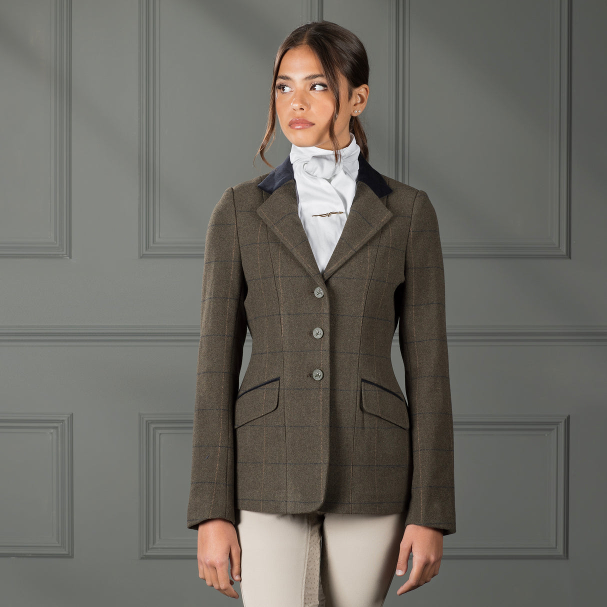 Shires Aubrion Ladies Saratoga Jacket Green Check