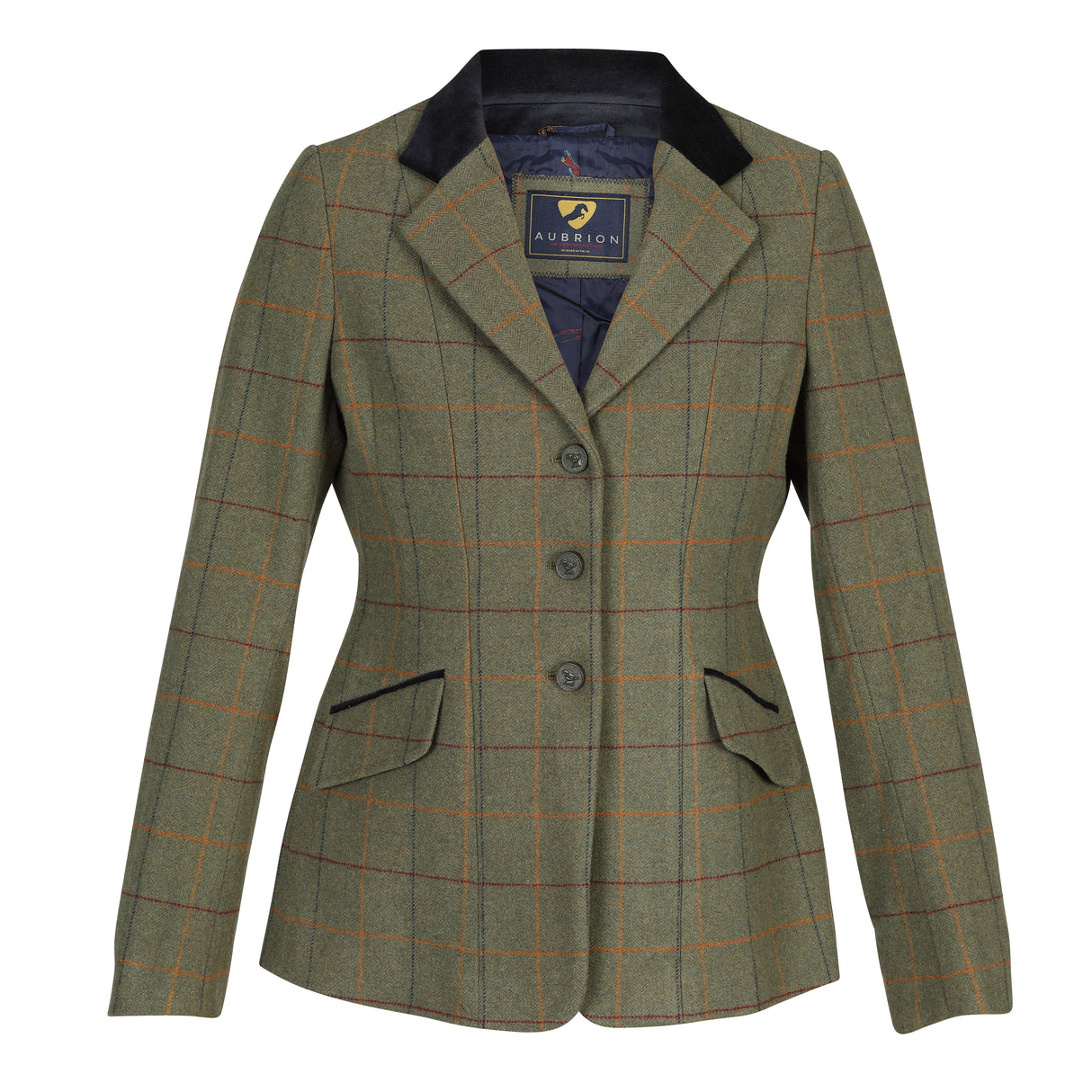 Shires Aubrion Ladies Saratoga Jacket Red/Yellow/Blue Check