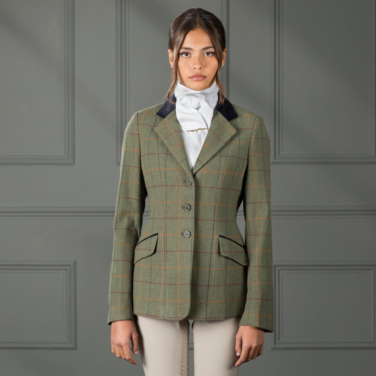 Shires Aubrion Ladies Saratoga Jacket Red/Yellow/Blue Check