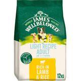 James Wellbeloved Dog - Adult Light Lamb & Rice 12kg