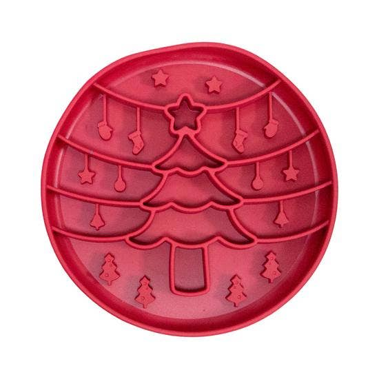 Ancol Christmas Licky Mat Red