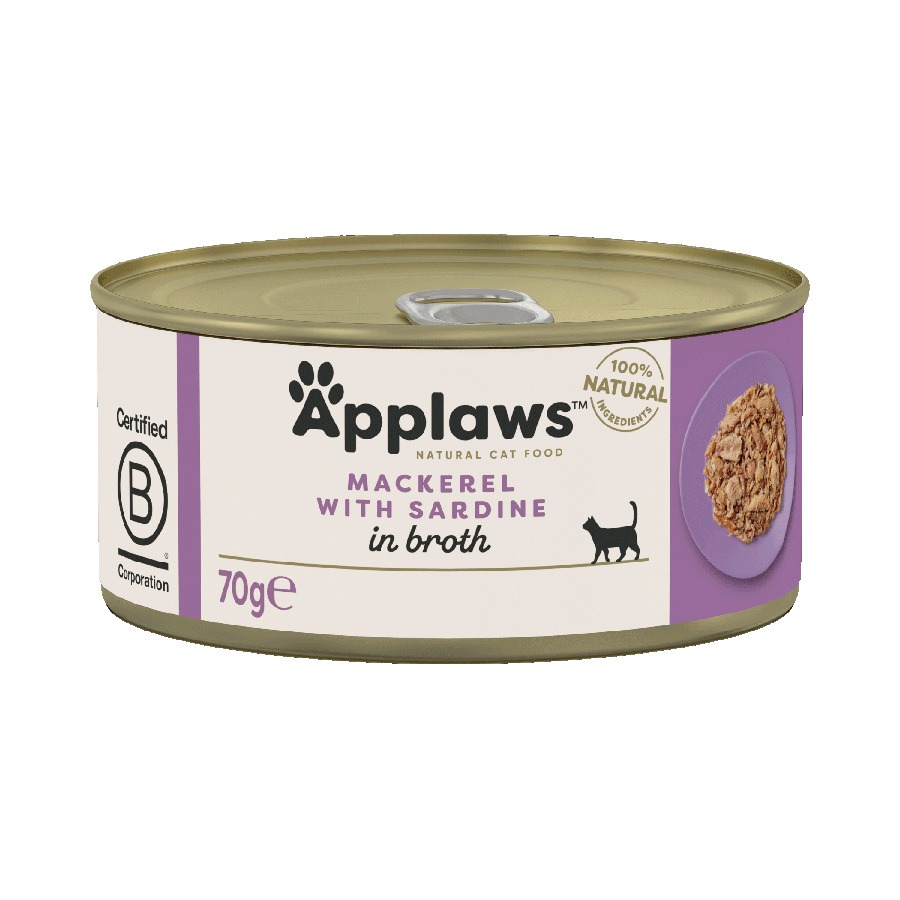 Applaws Cat - Broth Tin Mackerel With Sardine 70g