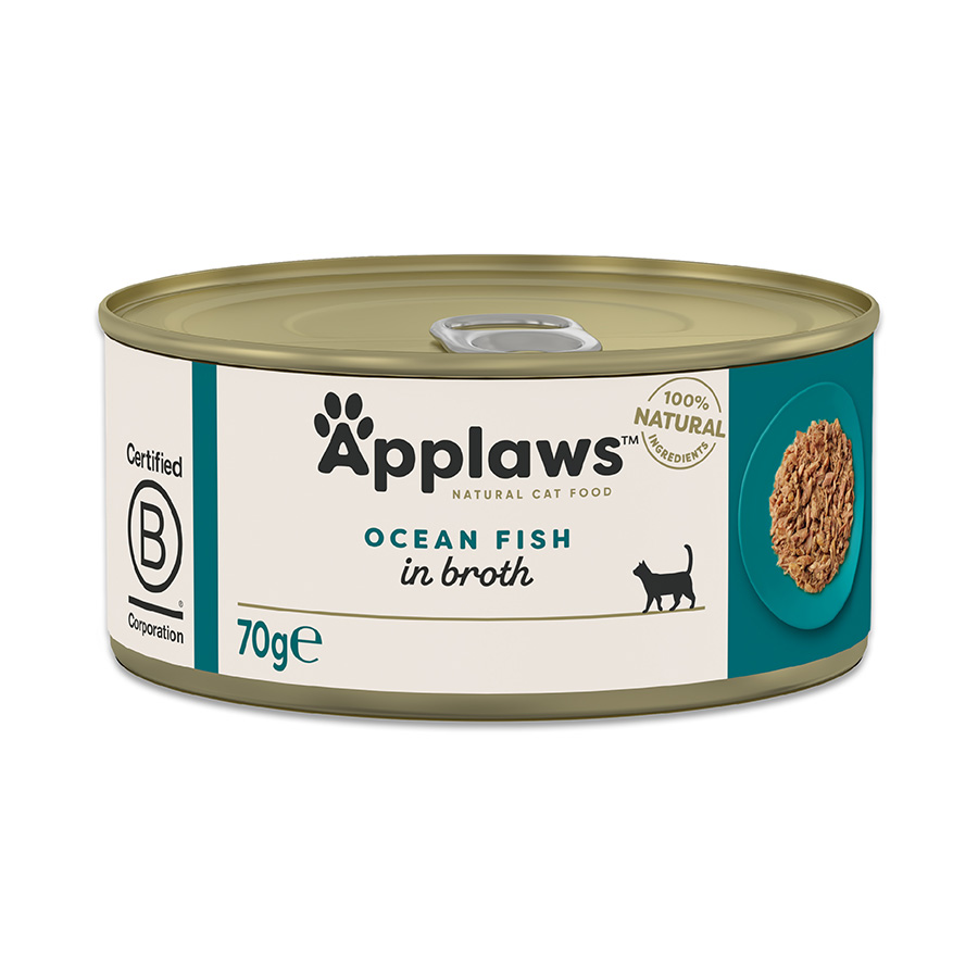 Applaws Cat - Broth Tin Ocean Fish 70g