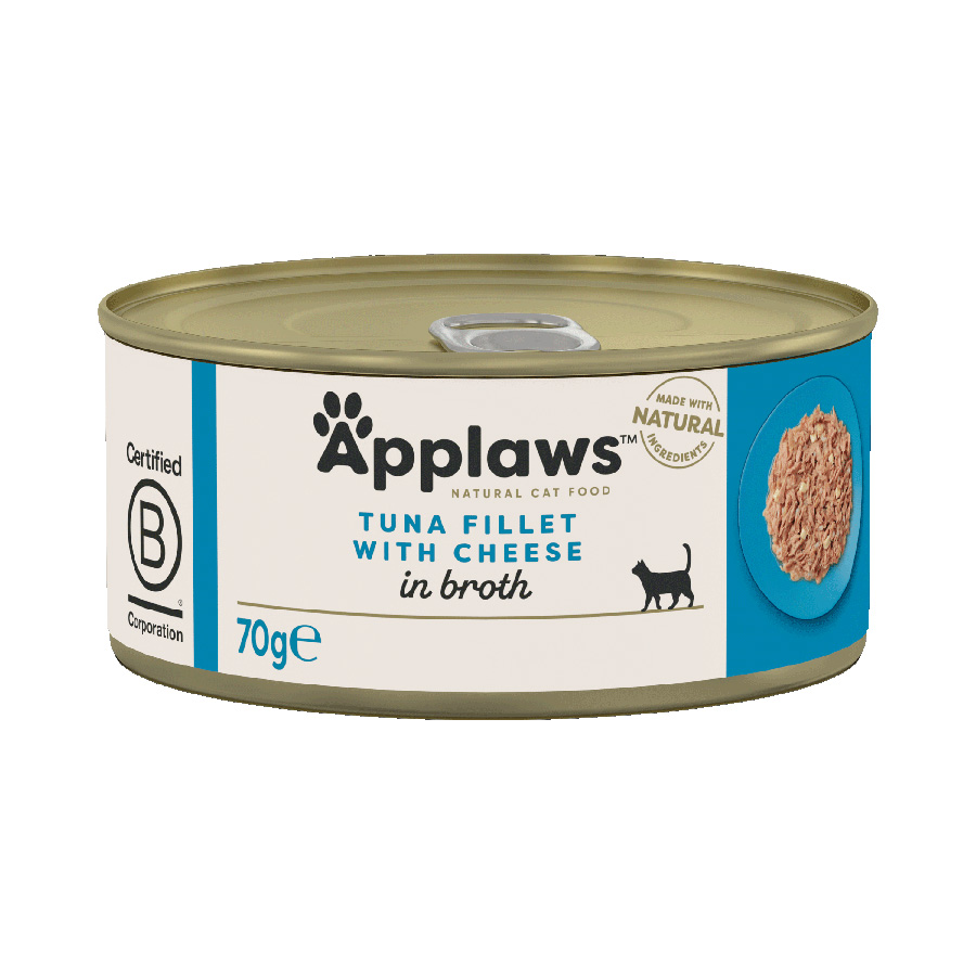 Applaws Cat - Broth Tin Tuna With Cheese 70g