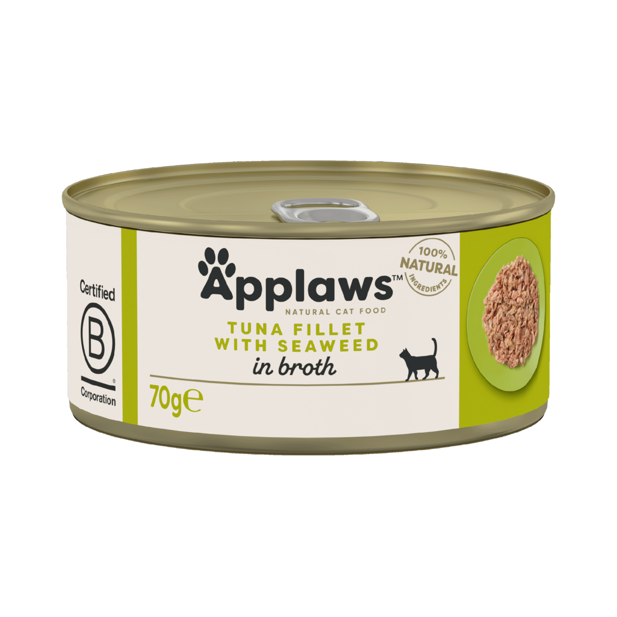 Applaws Cat - Broth Tin Tuna With Seaweed 70g