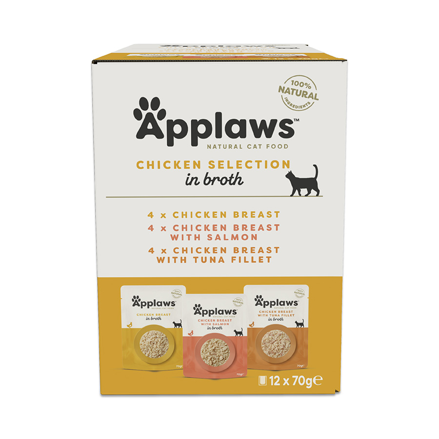 Applaws Cat - Pouch Multipack Chicken 12x70g