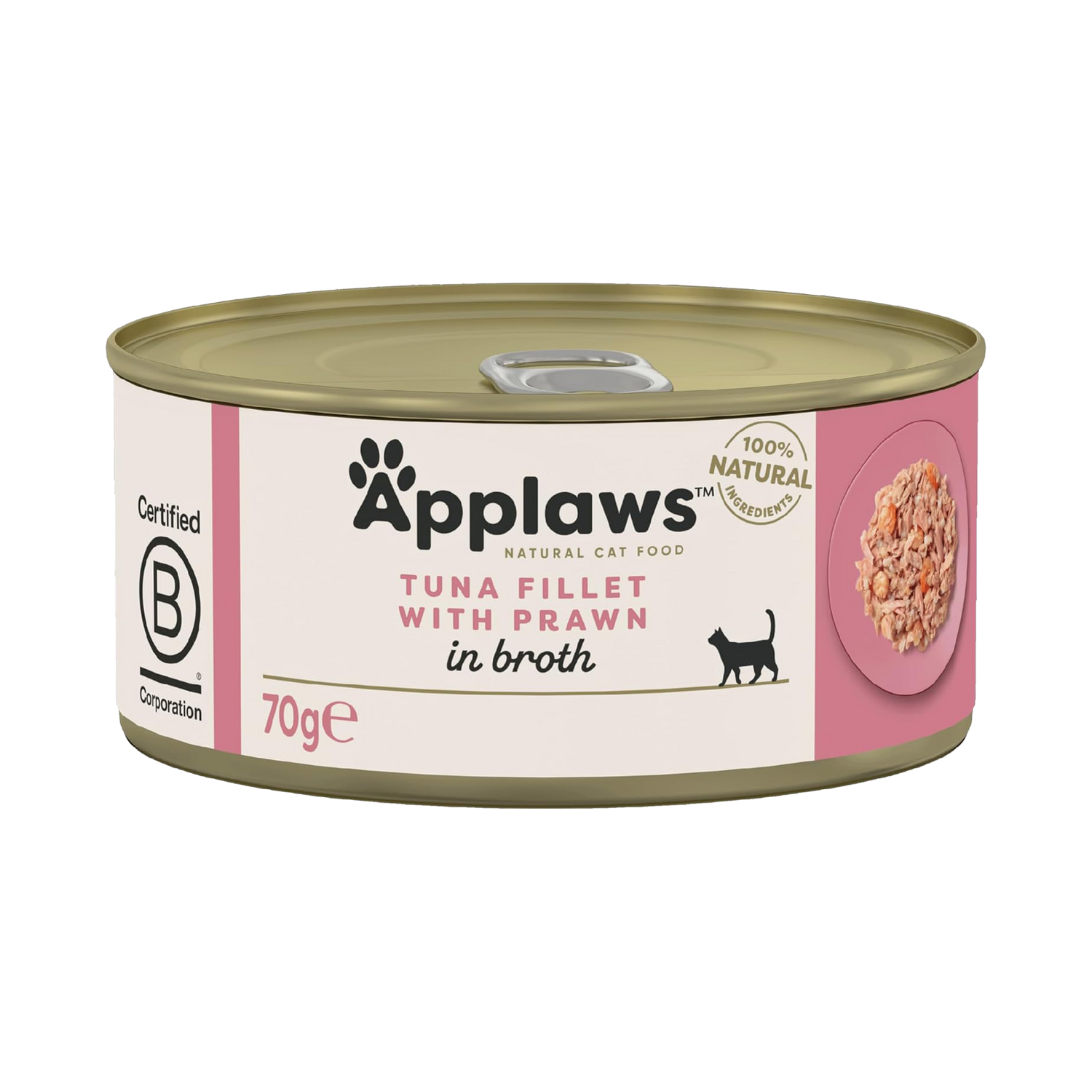 Applaws Cat - Broth Tin Tuna With Prawn 70g
