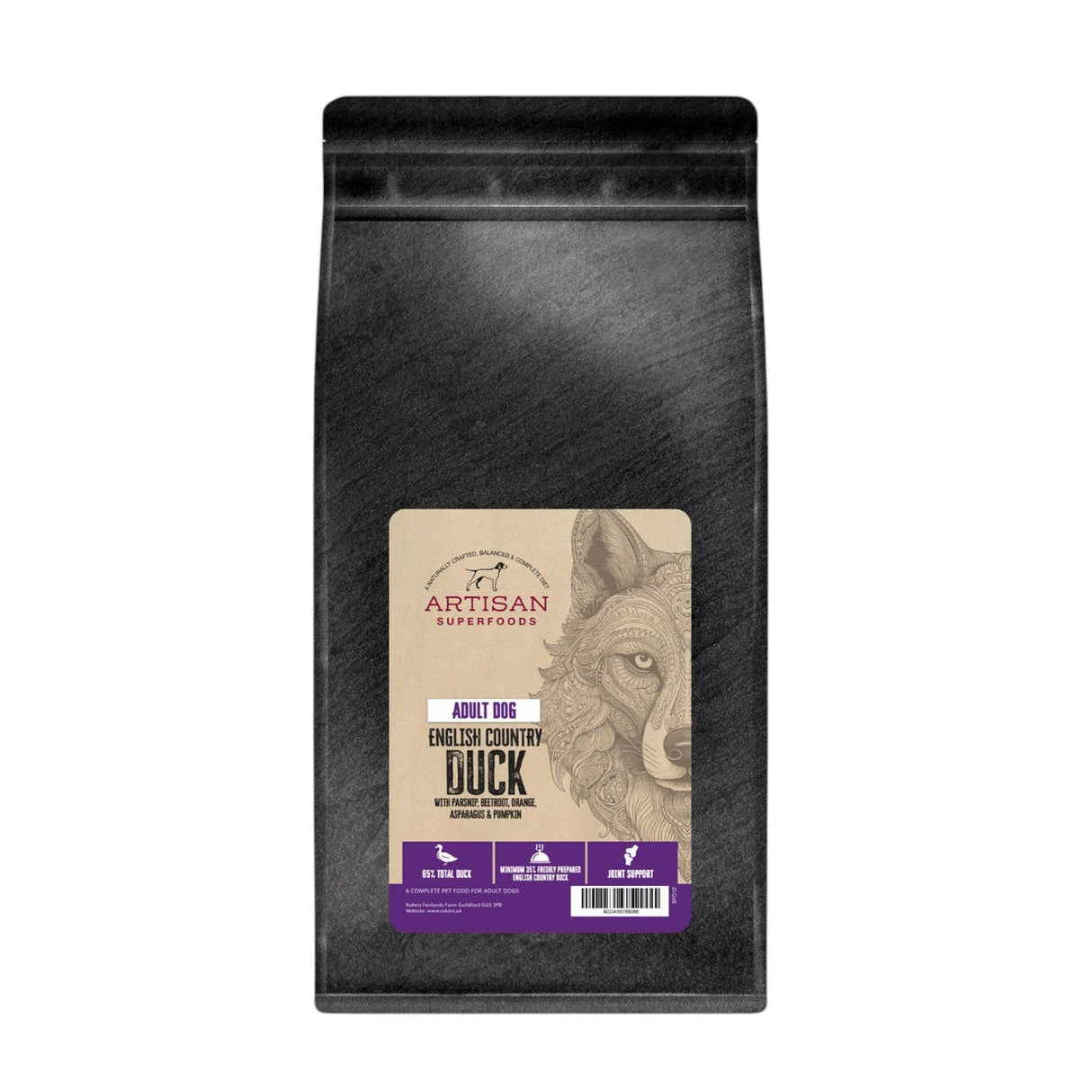 Artisan Superfood Duck Adult Dog Food 2kg