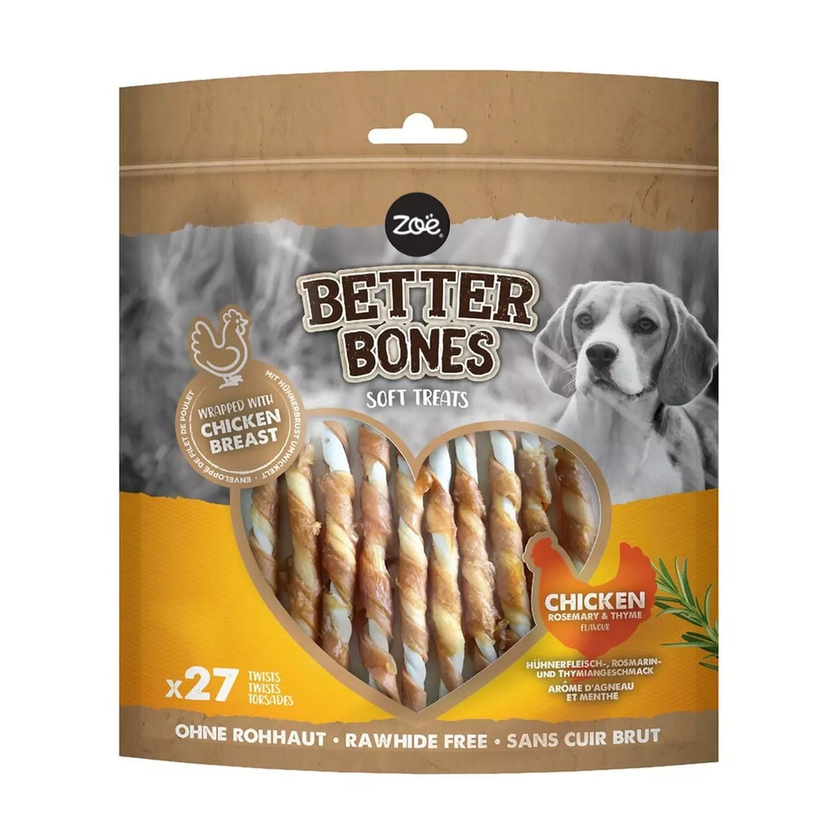 Zoe Better Bones Chicken Wrapped Twist 27pk
