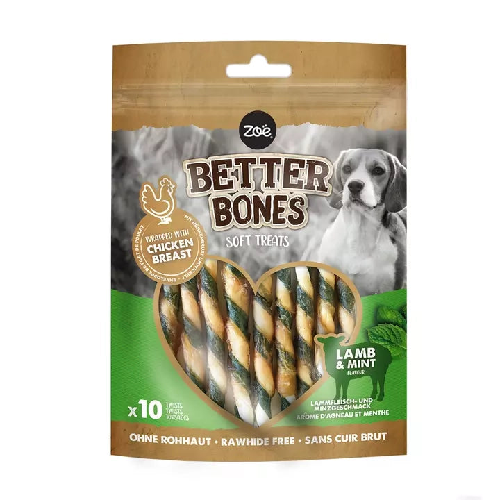 Zoe Better Bones Lamb & Mint Twists 10pk