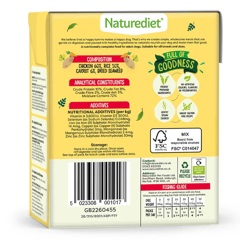 Nature Diet Dog - Chicken 390g