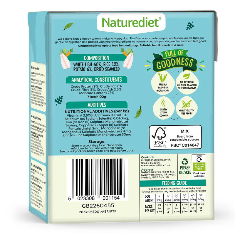 Nature Diet Dog - Fish & Rice 390g
