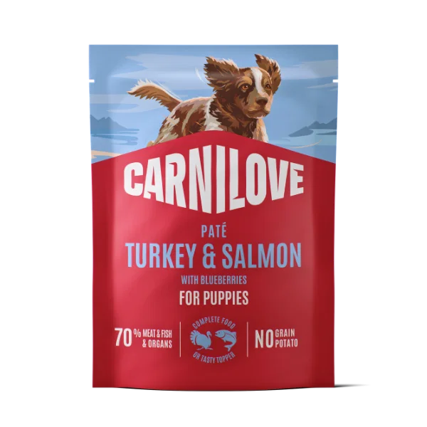 Carnilove Dog - Pouch Puppy Turkey & Salmon with Blueberries 300g