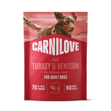 Carnilove Dog - Pouch Turkey & Venison with Strawberry Leaves 300g
