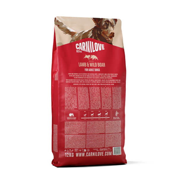 Carnilove Dog - Active Lamb & Wild Boar Adult 12kg