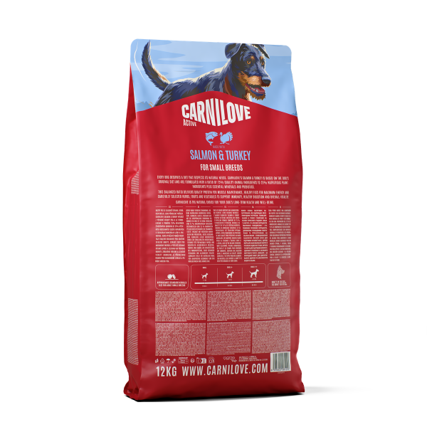 Carnilove Dog - Active Salmon & Turkey Small Breed 4kg