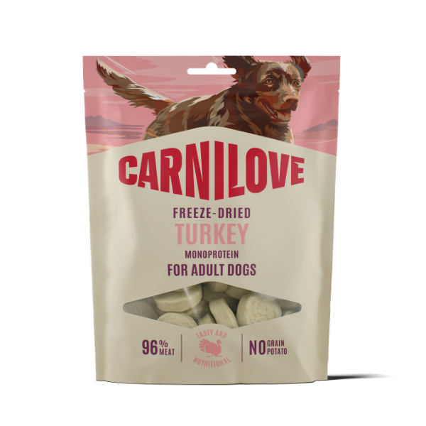 Carnilove Dog - Freeze Dried Raw Treats Turkey 60g