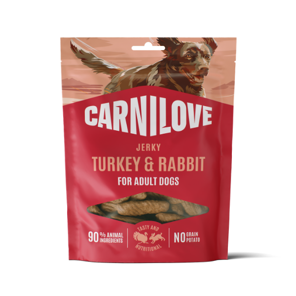 Carnilove Dog - Jerky Turkey & Rabbit Treats 100g